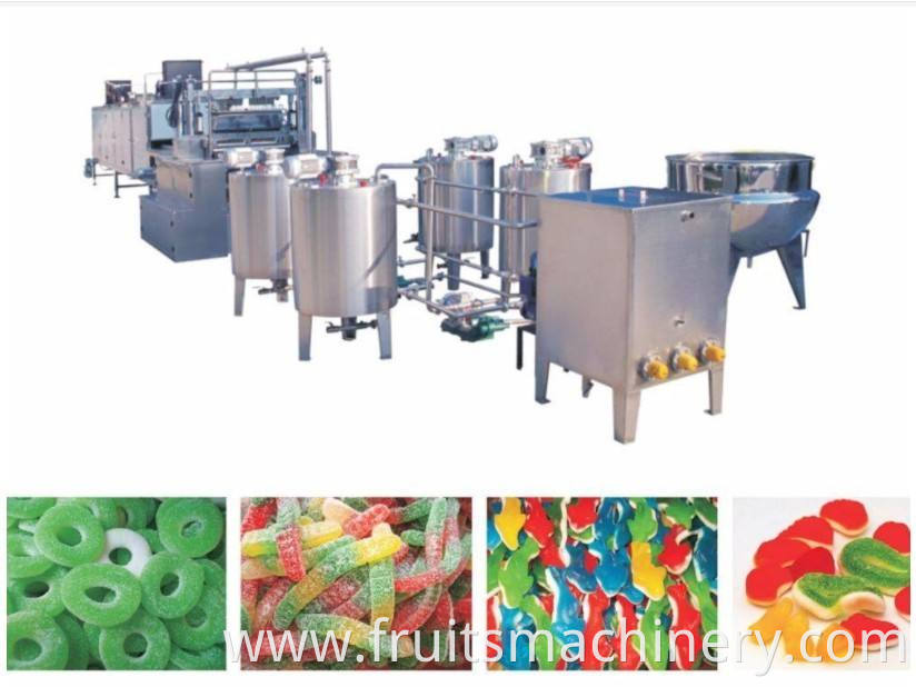 soft candy making machine/jelly candy processing line